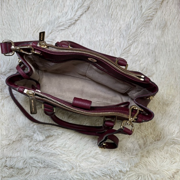 Michael Kors Burgundy Leather Handbag - Picture 3 of 6